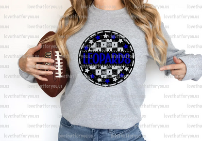 Leopards Checker Star Circle Digital Download