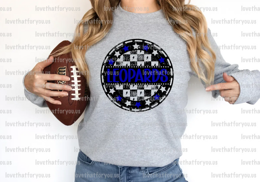 Leopards Checker Star Circle Digital Download