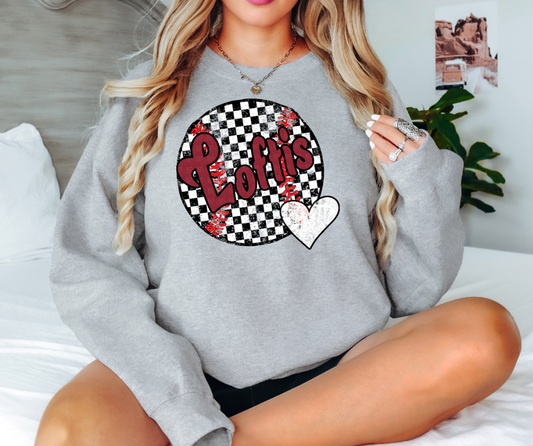 Loftis Checker Baseball Heart Digital Download