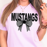 Mustangs Coquette Checker Bow Digital Download