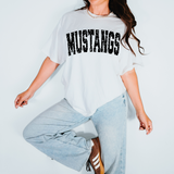 Mustangs Black Varsity Distressed Teams Digital Download
