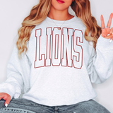 Lions Outline Arch Digital Download