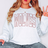 Wolves Outline Arch Digital Download