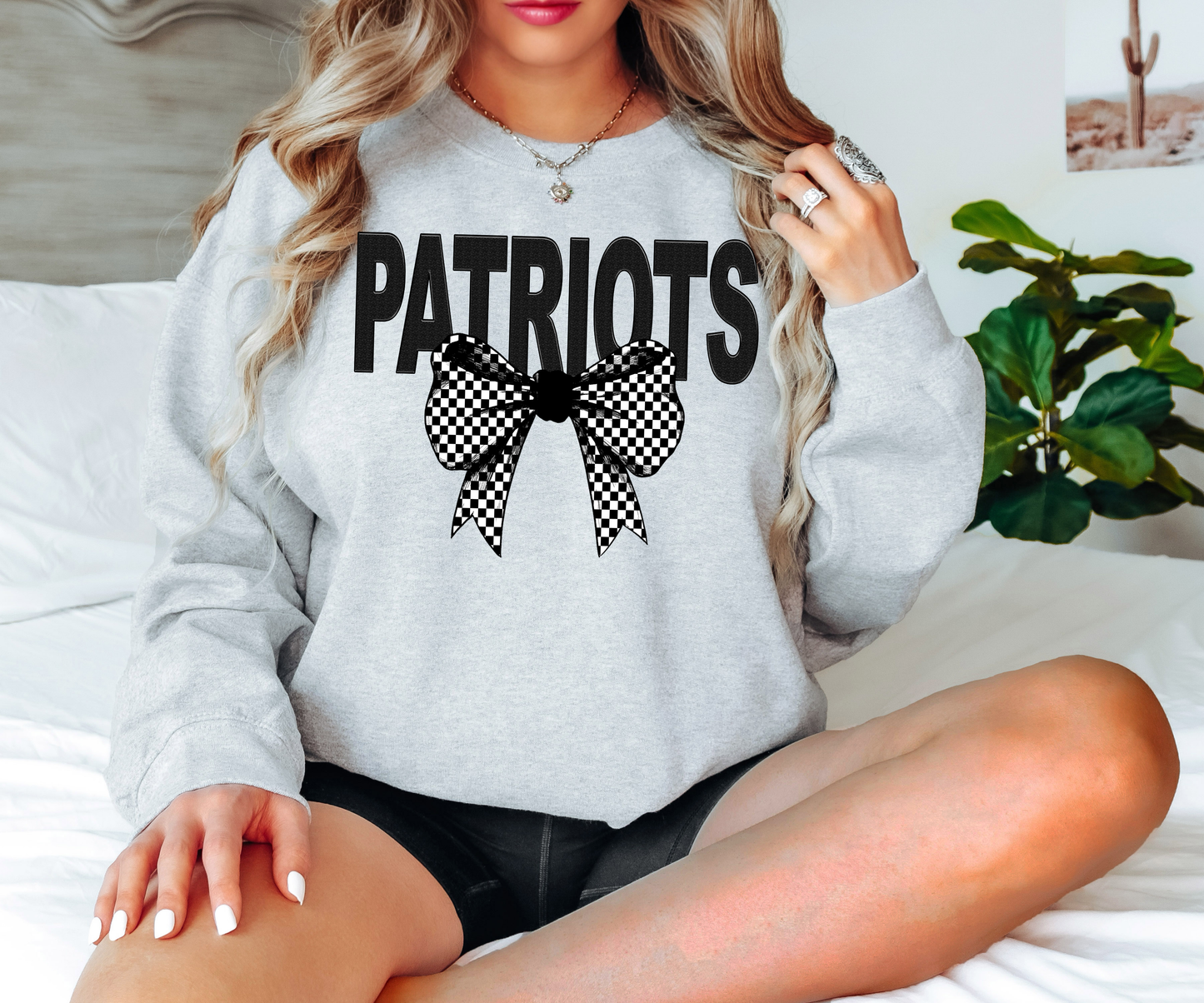 Patriots Coquette Checker Bow Digital Download
