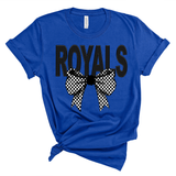 Royals Coquette Checker Bow Digital Download