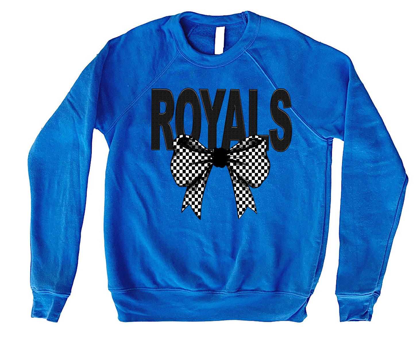 Royals Coquette Checker Bow Digital Download