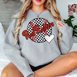 Red Raiders Checker Baseball Heart Digital Download
