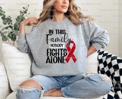 Red Ribbon In this Family No One Fights Alone Digital Download
