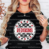 Redskins Checker Star Circle Digital Download