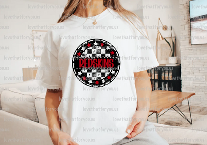 Redskins Checker Star Circle Digital Download