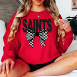 Saints Coquette Checker Bow Digital Download