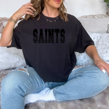 Saints Black Varsity Line Team Digital Download