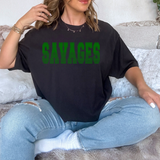 Savages Green Varsity Line Team Digital Download