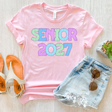 Senior 2027 Bookworm Back to School Pastel Colors Digital Download