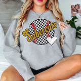 Sabercats Checker Baseball Heart Digital Download