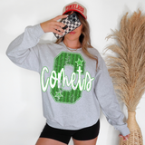 Comets Stripes Varsity Team Digital Download