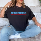 Thunderbirds Red/Columbia Blue Varsity Line Team Digital Download