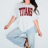 Titans Maroon Varsity Distressed Teams Digital Download