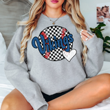 Vikings Checker Baseball Heart Digital Download