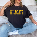 Wildcats Gold Varsity Line Team Digital Download