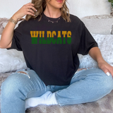 Wildcats Green/Rusty Gold Varsity Line Team Digital Download