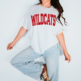 Wildcats Red Varsity Distressed Teams Digital Download