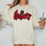Antlers Crackle Cursive Teams Digital Download