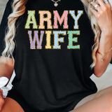 Faux Chenille Army Wife PNG Digital Download