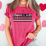 Art Teacher Black & White Hearts Digital Download