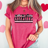 Auntie Black & White Hearts Digital Download