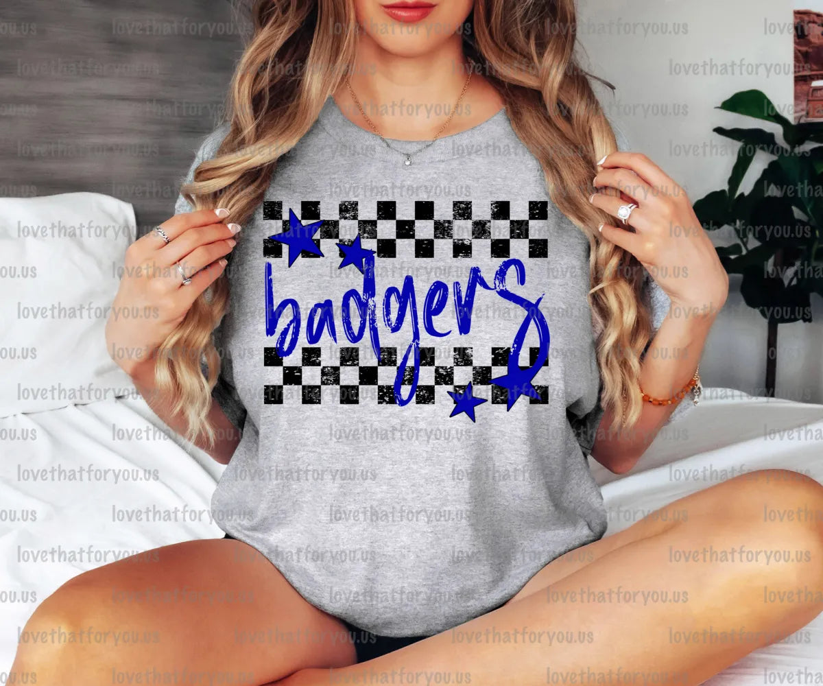 Badgers Checker Star Digital Download