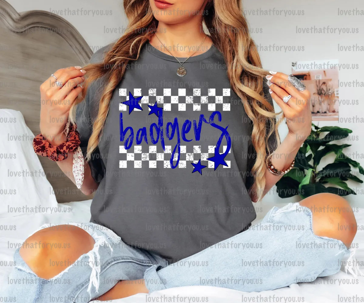 Badgers Checker Star Digital Download