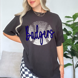Badgers Baseball Halftone Digital Download