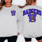 Badgers Royal Blue Football Arched Team Bow Digital Download
