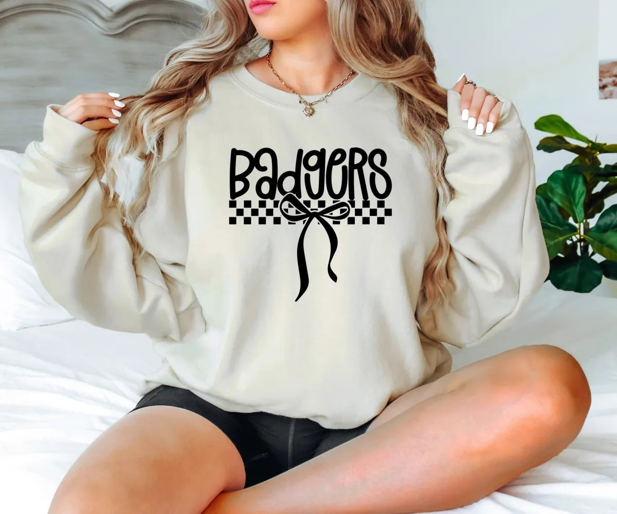 Badgers Simple Bow PNG Digital Download