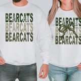 Bearcats Repeat Camo Green Bow Digital Download