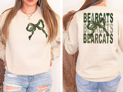 Bearcats Repeat Camo Green Bow Digital Download