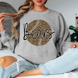Bears Leopard Baseball Black & White Digital Download