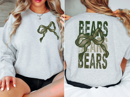 Bears Repeat Camo Green Bow Digital Download