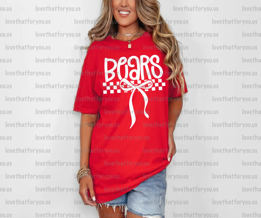Bears Simple Bow PNG Digital Download