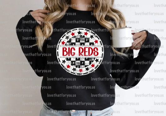 Big Reds Checker Star Circle Digital Download