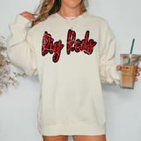 Big Reds Crackle Cursive Teams Digital Download