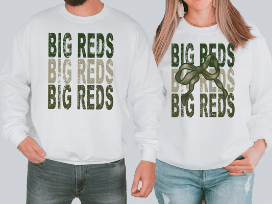 BIg Reds Repeat Camo Green Bow Digital Download