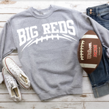 Big Reds White Football Arched Digital Download