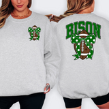Bison Green Football Arched Team Bow Digital Download