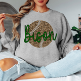 Bison Leopard Baseball Green & Black Digital Download