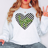 Bison Retro Checker Heart Digital Download