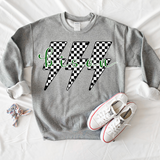 Bison Retro Bolt Black & White Checker Teams Digital Download