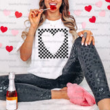 Blank Space Checker Heart Digital Download