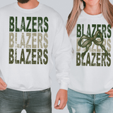 Blazers Repeat Camo Green Bow Digital Download